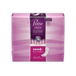 Poise Incontinence pads, Maximum Absorbency, Long, 42 Count (Pack of 2)