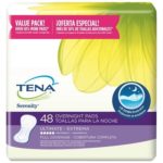 TENA Incontinence Pads for Women, Overnight, 48 Count